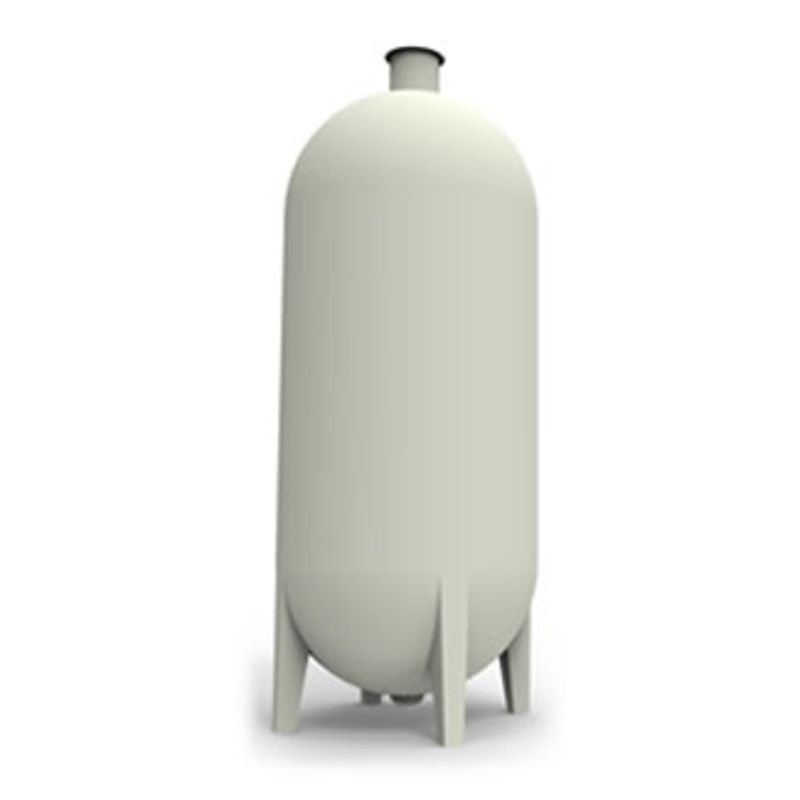 Cylindrical tank with legs